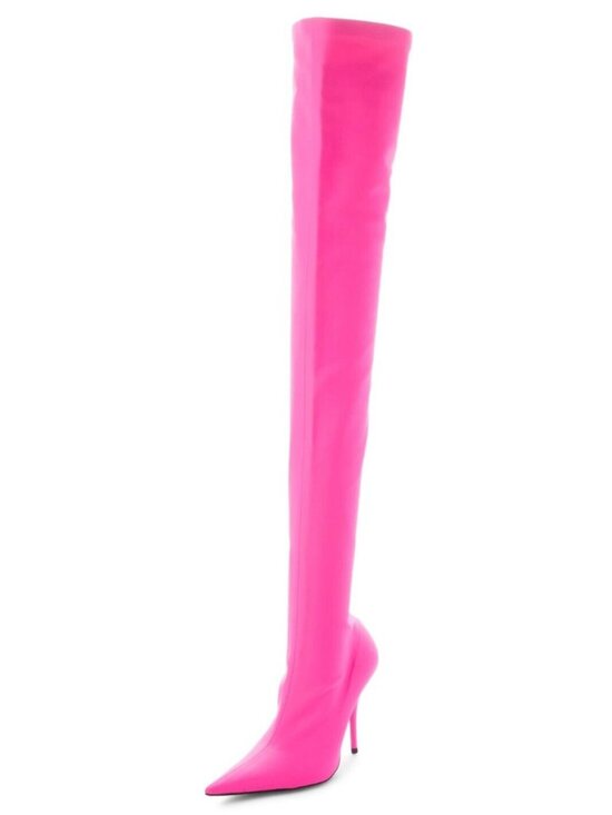 Balenciaga Shoes - $2190 Balenciaga Women's Knife Over-the-Knee Heel Boots Pink Size 38.5 / US 8.5